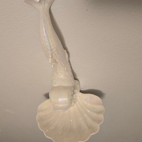 Vintage Ceramic Dragon Fish Dolphin Wall Hanging - Picture 9 of 12